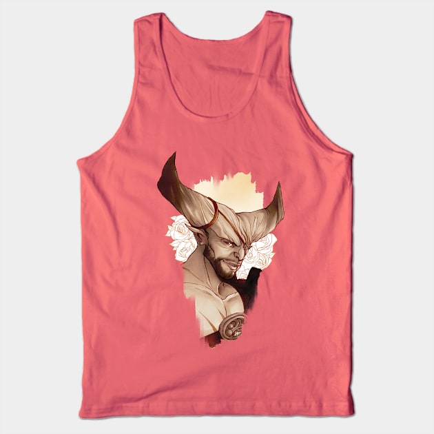 Hearts Afire: The Iron Bull Tank Top by aimoahmed